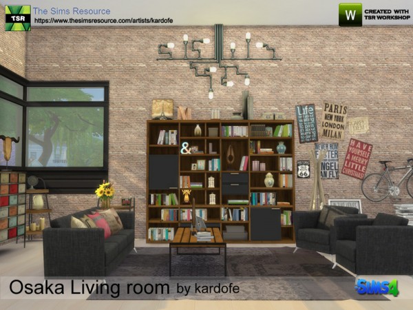  The Sims Resource: Osaka Living room by kardofe