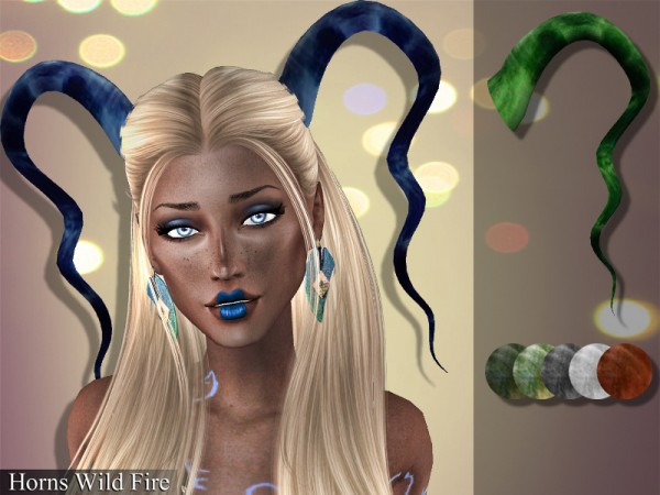  The Sims Resource: Horns Wild Fire by Genius666