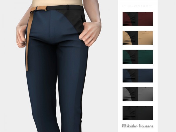  The Sims Resource: Holster Trousers by mauvemorn