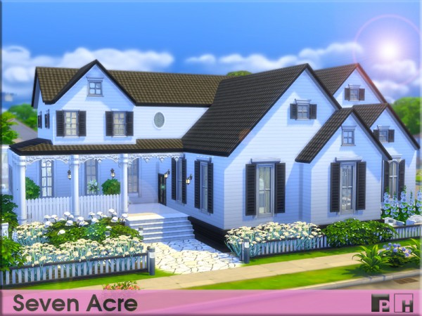  The Sims Resource: Seven Acre house by Pinkfizzzzz