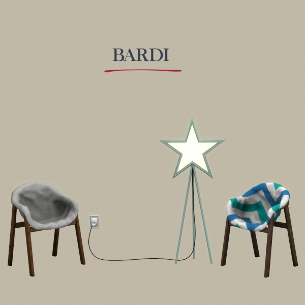  Leo 4 Sims: Barbi chair and floor lamp