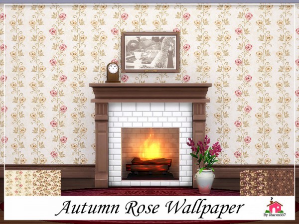  The Sims Resource: Autumn Rose Wallpaper by sharon337