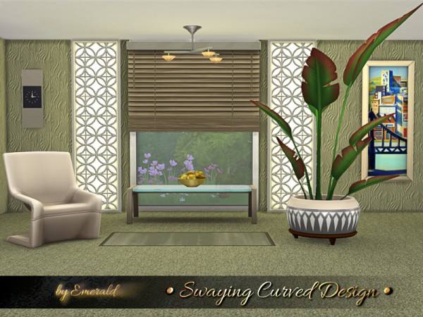  The Sims Resource: Swaying Curved Design by emerald