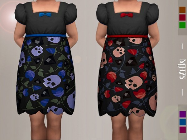  The Sims Resource: Cute Goth Dress by Margeh75