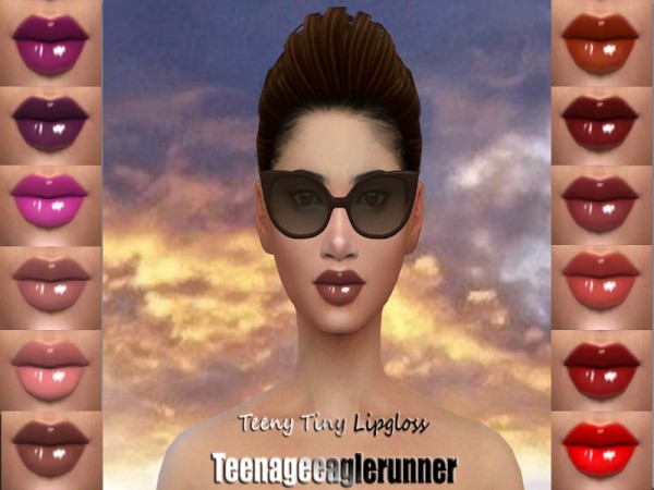  The Sims Resource: Teeny Tiny Lipgloss by Teenageeaglerunner