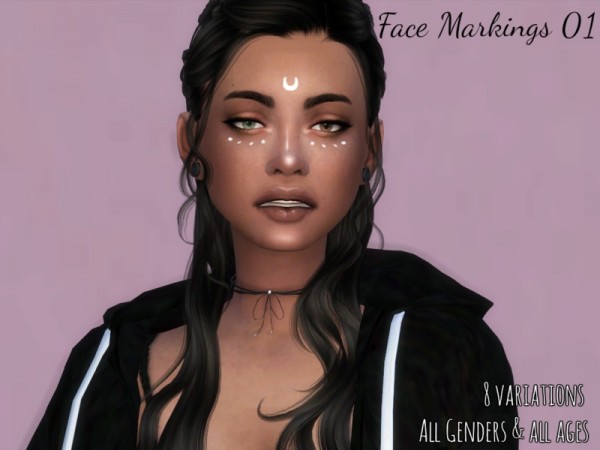  The Sims Resource: Face Markings 01 by Erurid
