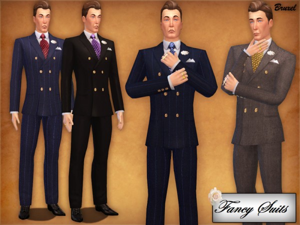  The Sims Resource: Fancy Suits by Bruxel
