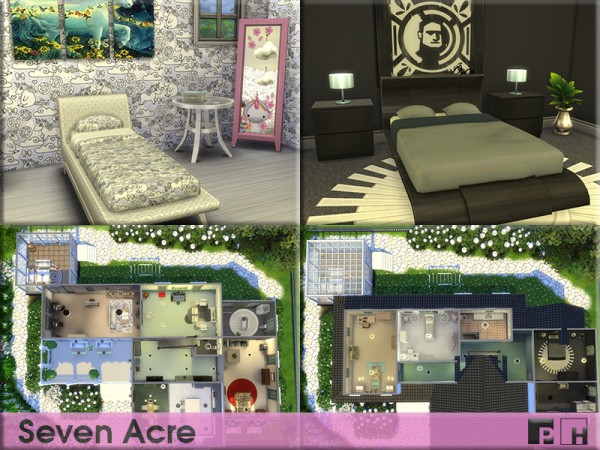  The Sims Resource: Seven Acre house by Pinkfizzzzz