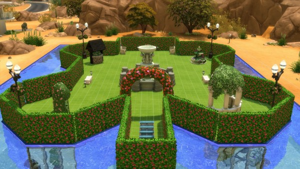  Mod The Sims: Residental Lot  with Above Ground Garden by jodi521