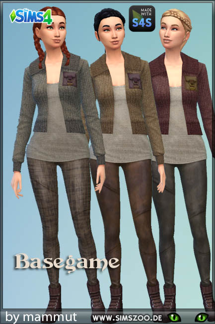  Blackys Sims 4 Zoo: Outfit MA 1 by mammut