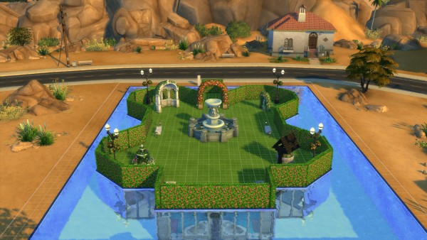  Mod The Sims: Residental Lot  with Above Ground Garden by jodi521