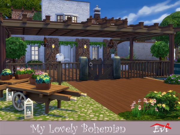  The Sims Resource: My Lovely Bohemian house by Evi
