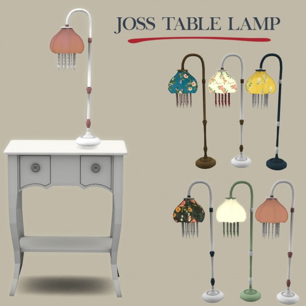 Leo 4 Sims: Joss table lamp