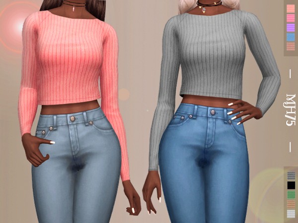  The Sims Resource: Aralina Top by Margeh 75
