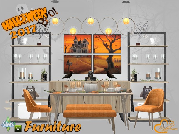  The Sims Resource: Halloween 2017   Furniture by BuffSumm