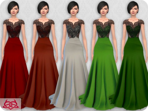  The Sims Resource: Wedding Dress 10 recolor 4 by Colores Urbanos