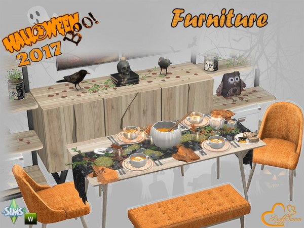  The Sims Resource: Halloween 2017   Furniture by BuffSumm