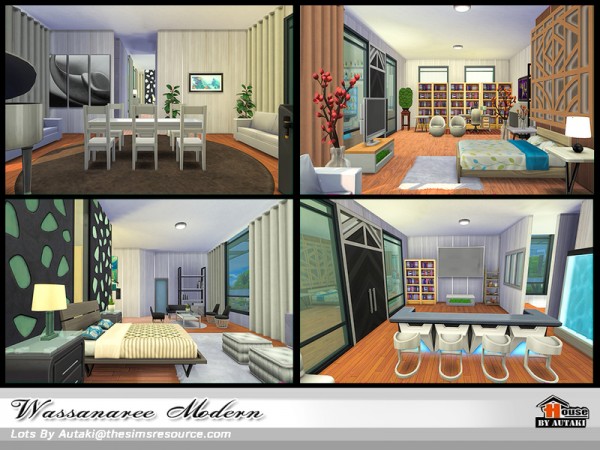  The Sims Resource: Wassanaree Modern NoCC by Autaki