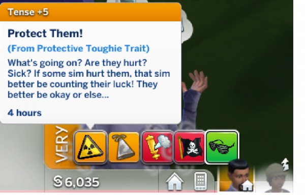  Mod The Sims: Tough Protector Trait! by BreezyHoodie