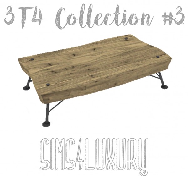  Sims4Luxury: Table Collection 3 converted