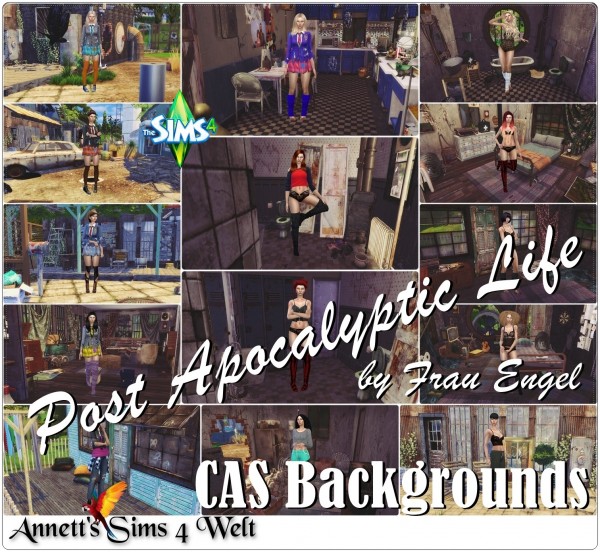  Annett`s Sims 4 Welt: CAS Backgrounds   Post Apocalyptic Life