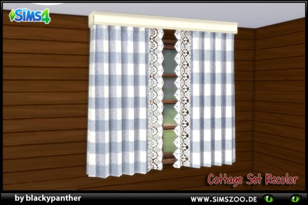  Blackys Sims 4 Zoo: Cottage Set curtains by blackypanther