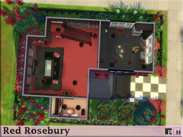  The Sims Resource: Red Rosebury by Pinkfizzzzz