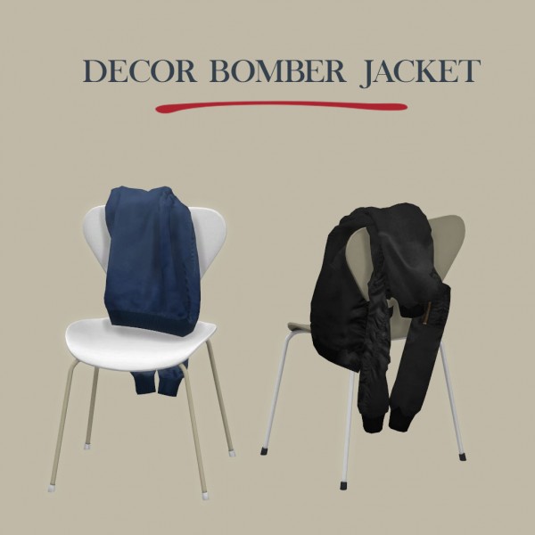 Leo 4 Sims: Decor Bomber Jacket