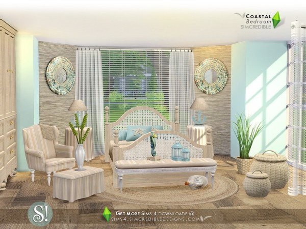  The Sims Resource: Coastal bedroom by SIMcredible