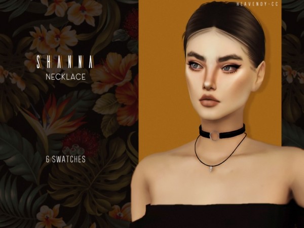  The Sims Resource: Shanna Necklace by Heavendy cc