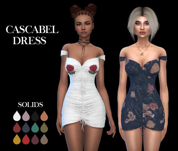 Leo 4 Sims: Cascabel dress recolor