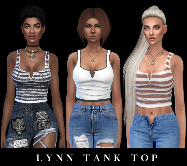  Leo 4 Sims: Lynn tank top recolored