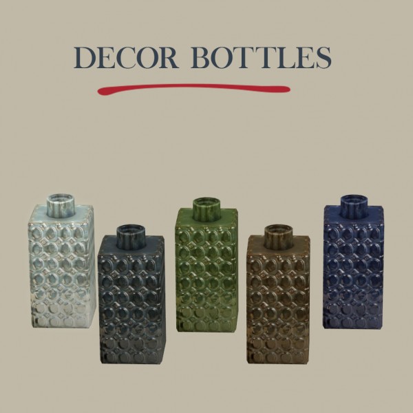  Leo 4 Sims: Decor bottles