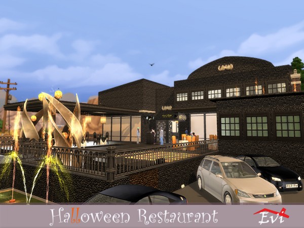  The Sims Resource: Halloween Restaurant by evi