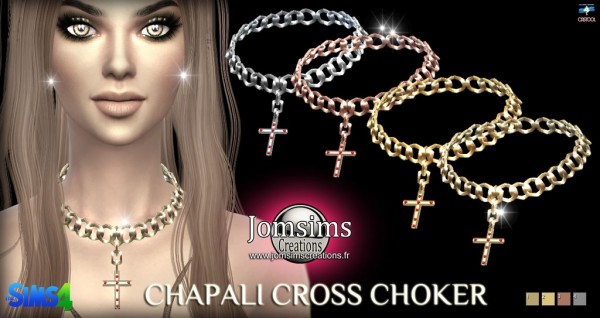  Jom Sims Creations: Chapali Cross choker
