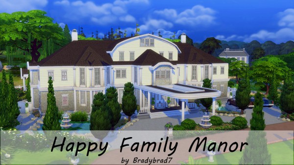  Mod The Sims: Happy Family Mansion  NO CC by bradybrad7