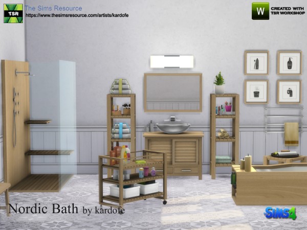  The Sims Resource: Nordic Bath by Kardofe