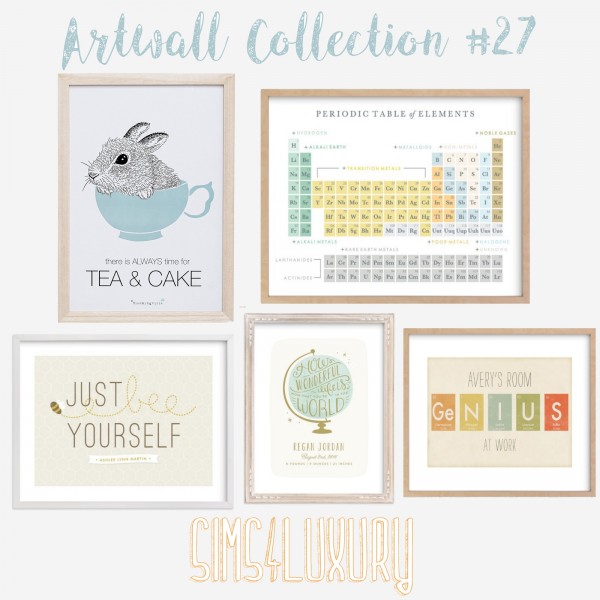  Sims4Luxury: Artwall Collection 27