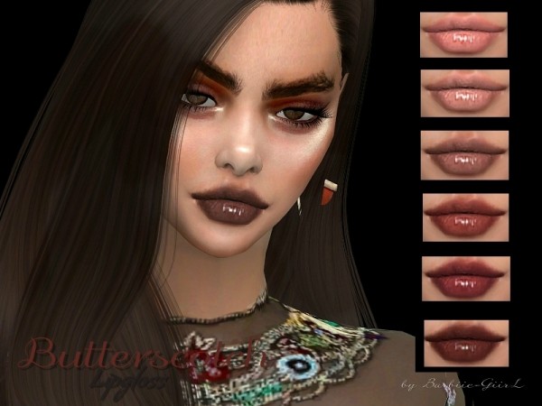  The Sims Resource: Butterscotch Lipgloss by Baarbiie GiirL
