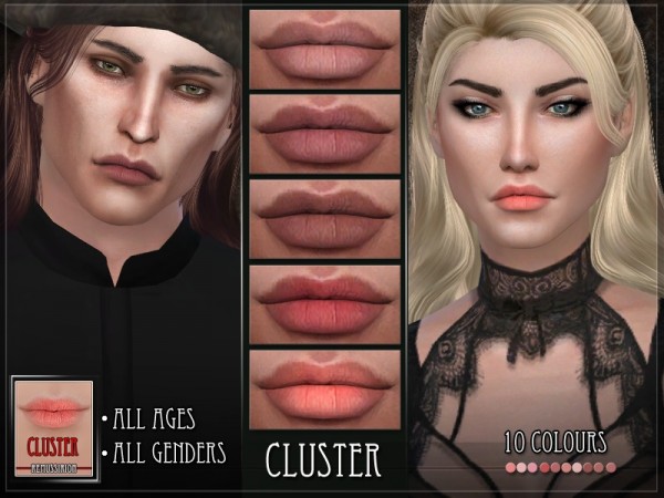  The Sims Resource: Cluster Lipstick by Remus Sirion
