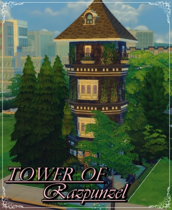  Mod The Sims: Tower of Razpunzel NO CC! by isabellajasper