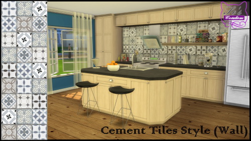  Les Sims 4: Cement Tiles Style