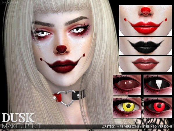  The Sims Resource: Dusk Makeup Set by Pralinesims