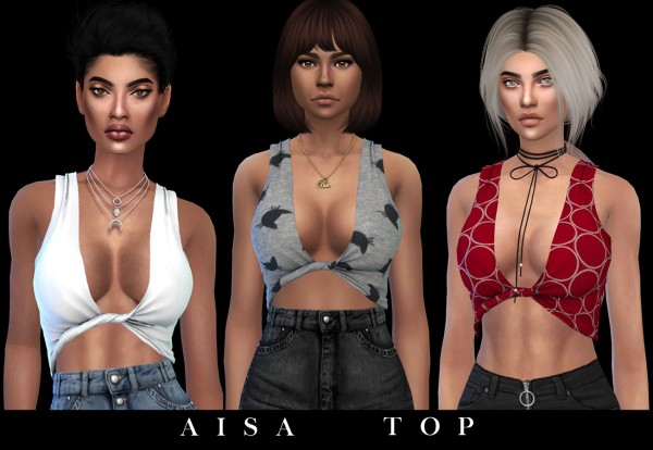  Leo 4 Sims: Aisa top recolored