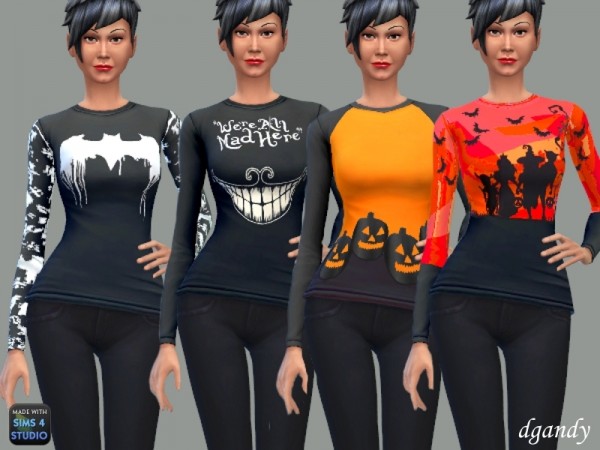  The Sims Resource: Halloween T Shirts by dgandy