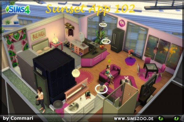  Blackys Sims 4 Zoo: Sunset App 102 by Commari