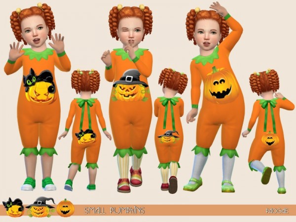  The Sims Resource: Small Pumpkins custume by Paogae