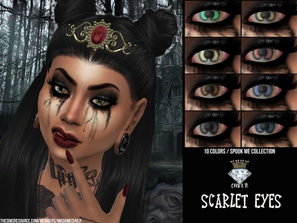  The Sims Resource: Scarlet Eyes by MadameChvlr