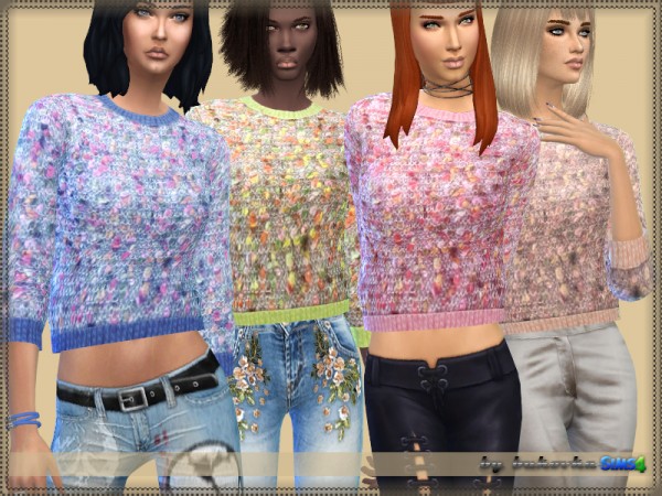  The Sims Resource: Sweater Boucle by bukovka