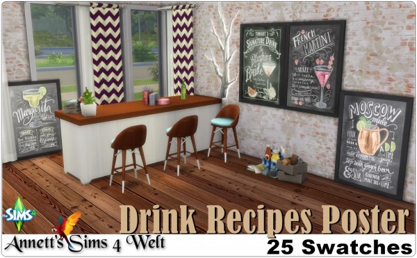  Annett`s Sims 4 Welt: Drink Recipes Poster